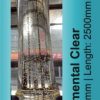 Glass Pillars Ornamental Clear